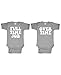 Full TIME Job - Overtime - Twins Funny - Two Infant Bodysuit Combo, 6m, Sport