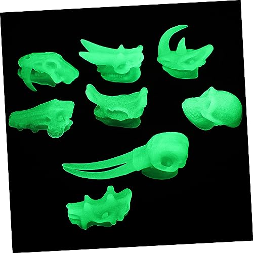 BESPORTBLE Juego de Huesos de Dinosaurio Noctilucente 3D para Niños, Modelo Cráneo Tamaño Pequeño, Juguete Educativo Decoración de Escritorio, Adecuado para Actividades Infantiles, 1 Set