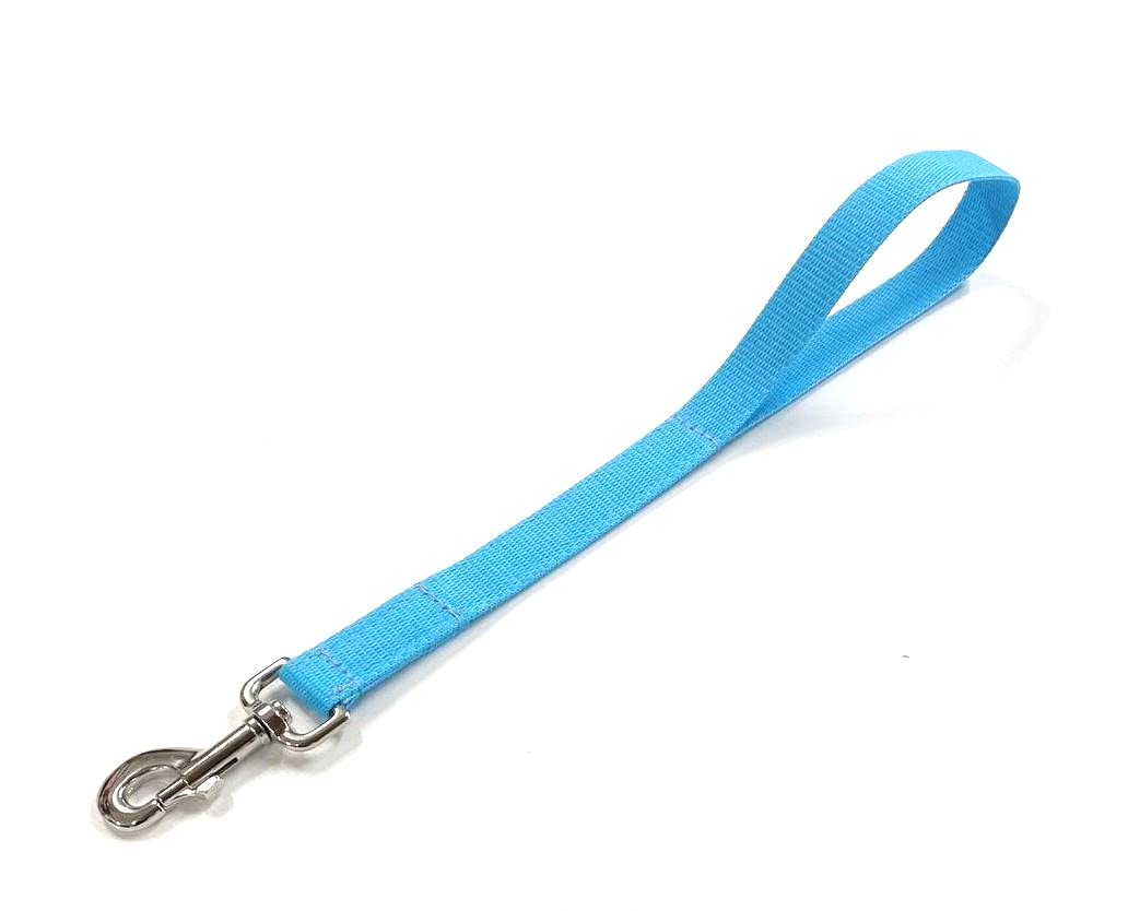 Short Close Control Dog Training Lead Traffic Walking Leash 25mm Polypropylene Webbing (Sky Blue, 20 Inches) โ image 1