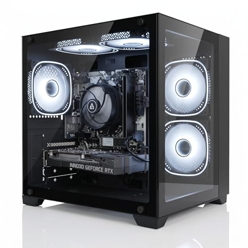 ionz Gaming PC - AMD Ryzen 5 5500 RTX 3050 6GB Graphics Card 16GB RAM 500GB SSD Windows 11 500W PSU (KZ900 V2 Black)