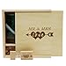 Produktbild LXSINO 32GB Holz USB Stick mit Lasergravur Mr & Mrs Design - 32GB Holz USB 3.0 Flash-Speicherstick mit Fotografie Holzkiste (170 * 170 * 35mm) für Braut, Bräutigam, Liebhaber