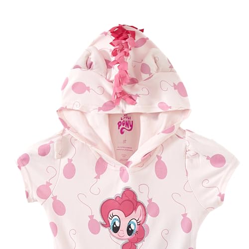 My Little Pony Pinkie Pie Girls Hooded Tulle Dress with Ears and Tail for Toddler and Big Kids2