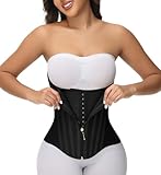 SHAPSHE Waist Trainer for Women Tummy Control Waist Cincher Corset Shapewear Hourglass Sport Workout Body Shaper Belly Band Hook