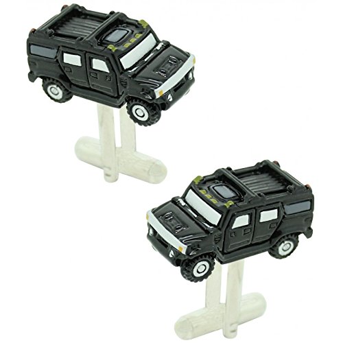 Gemelos Hummer Negro perfectos para lucir en bodas y ceremonias