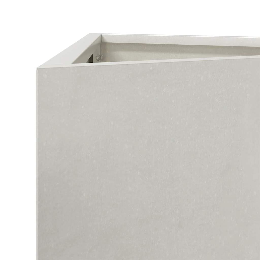 Fioriere 2 pezzi triangolari 30 x 26 x 75 cm in acciaio inossidabile | Senza fori di drenaggio, protezione contro le erbacce, per balcone patio, design salvaspazio