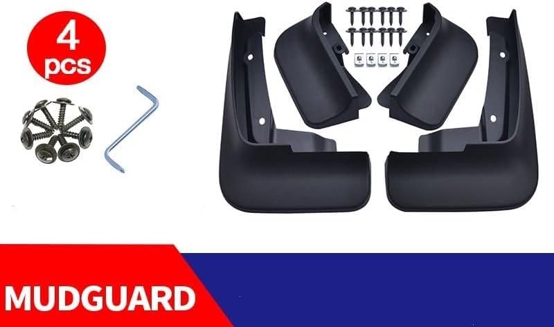 4 stuks auto spatlappen voor VW Transporter T5 T6 Caravelle Multivan 2008-2018, waterdichte spatlappen spatborden spatbord volledige bescherming spatbord