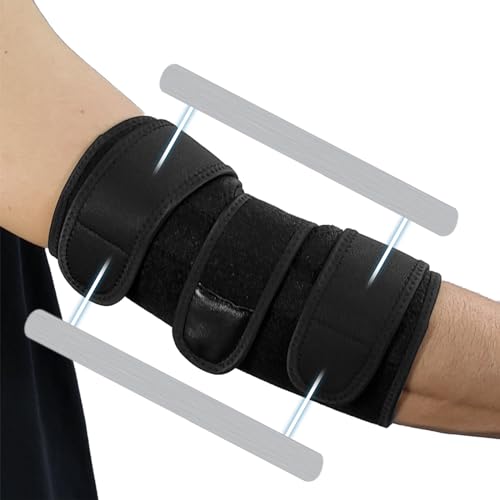 Clheatky Férula para Codo, Inmovilizador de Codo para Derecha e Izquierda,Coudiere pour Ulnar Nerve,Fractures,Tennis Elbow,Tendonitis, Noche Durmiendo y Día Trabajando