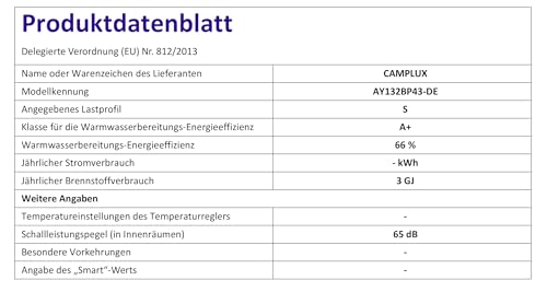 CAMPLUX AY132BP43-DE 5 Liter Gasdurchlauferhitzer mit 4,3L Wasserpumpe, Tankloser LPG Wassererhitzer mit Klappbarem Griff, für Camping Dusche/RV Reise/Waschen Pferd, Schwarz, 50mbar