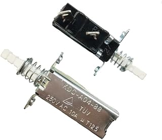 5pcs KDC-A04 Push Button Power Switch with Lock Amplifier Power Switch Disinfection Cabinet Water Heater Amplifier TV Switch - (Color: KDC A04 88)