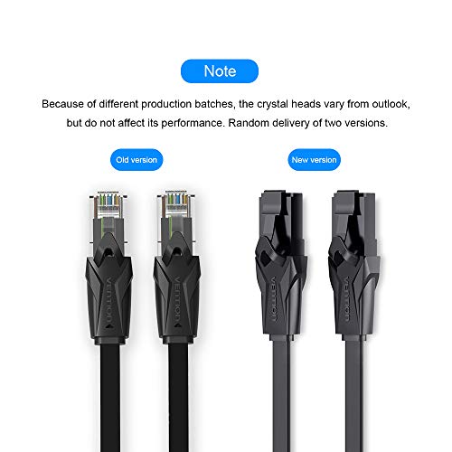 Andoer VENTION Cat 6 Ethernet Cable Gigabit Fast Speed ​​Flat Network Cable RJ45 LAN Cable for Home