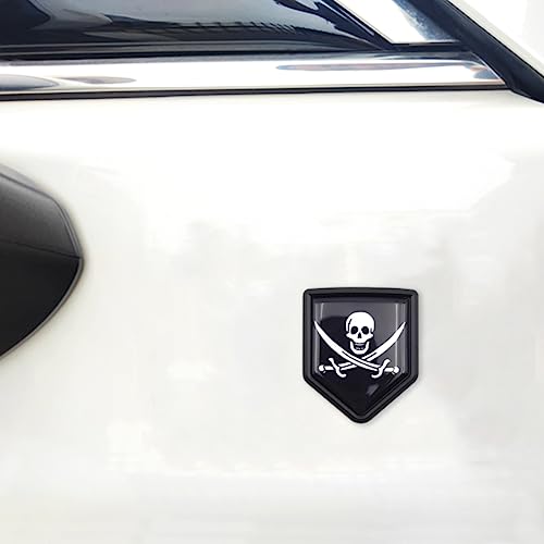 Calcomanía de bandera para parachoques de coche Overdecor emblema cromado 2 uds 5