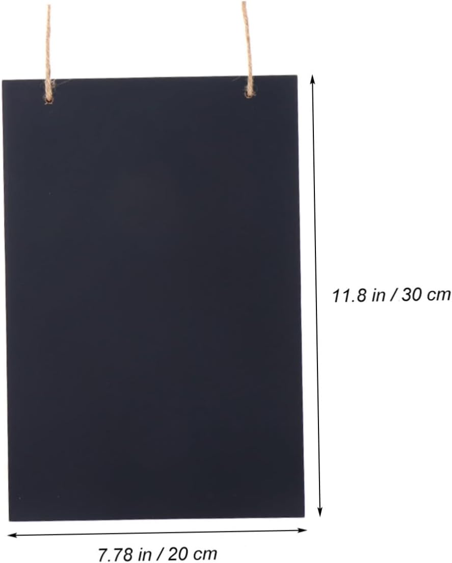 Vintage Wood Chalkboard Sign, 20x30x0.5cm Rustic Hanging Board