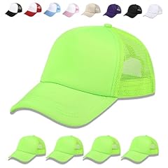 5pcs*neon Green Hat