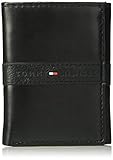 Tommy Hilfiger Men's Trifold Wallet-Sleek and Slim, Ranger Black, One Size