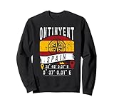 Celebra Ontinyent, España con este diseño de España con las coordenadas GPS de Ontinyent y la bandera de España. ¡Muestra tu origen, lugar de nacimiento o próximo destino de vacaciones!