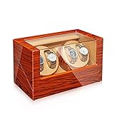 【Einfach zu bedienen】 Der automatische Wickel-Wicker verfügt über 3 Richtungseinstellungen (im Uhrzeigersinn, gegen den Uhrzeigersinn und abwechselnd) und mehrere Windungen pro Tag-Einstellungen. Sie können die richtigen Modi für Ihre geliebten Uhren auswählen und genau richtig funktionieren.