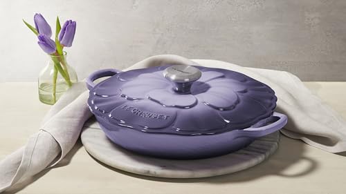 Image of Le Creuset Enameled Cast Iron Petal Braiser, 2.25 qt., Provence