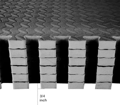 Eva Foam Interlocking Tiles - 20mm Thick Protective Puzzle Mats for ...