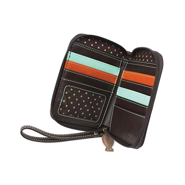 CHALA Zip-Around-Brieftasche - Cat Gen II - Brauner Streifen – Bild 5