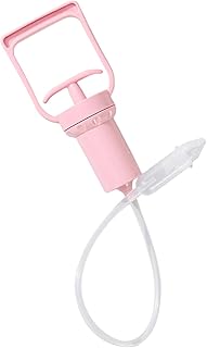 Aspirador nasal portátil, aspirador nasal portátil con potencia de mano, eliminador de mucus de succión fuerte, de congestión con bomba de mano cómoda, aspirador nasal portátil con