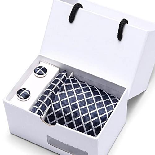 Set Corbata Pañuelo y Mancuernillas para Hombre