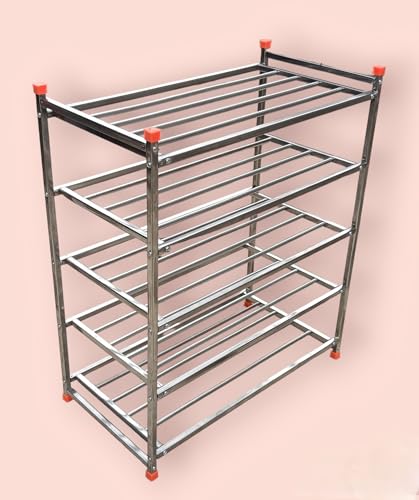 Image of Stainless Steel Shoe Rack, Multipurpose Rack, Multilayer (5 Big Shelf)