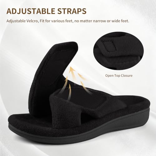 Image of BCSTUDIO Women's Orthopedic House Fuzzy Slippers with Arch Support