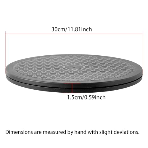 Image of 12 Inch Heavy Duty Rotating Swivel Stand - Lazy Susan with Steel Ball Bearings for Model Base /Rotating Plants /Crafts Stand Monitor /TV /Monitors /Potted Plants (360˚ Rotation)