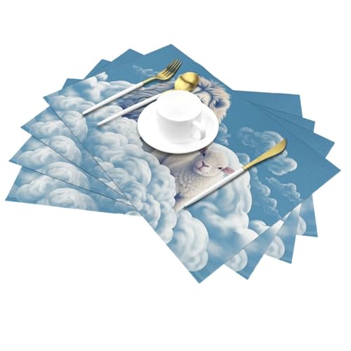 Set de table résistant à la chaleur en PVC tissé lavable pour protéger vos meubles - 4