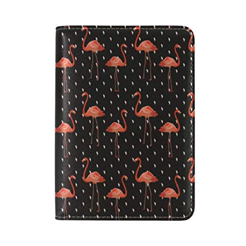 Preisvergleich Produktbild Niedliche Regentropfen-Flamingo-Punkt-Passhalte... RFID-Sperrkartenetui Travel Passport Organizer Protector