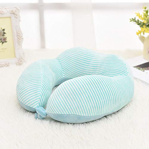 Preisvergleich Produktbild DQQSZWQ Nacken Kissen Komfortables, U-Förmiges Nackenkissen, Mehrfarbiges, Automatisches Nackenstützkissen Mit Kopfstütze Aus Baumwolle Im Auto Flugzeug A 30X30X12Cm