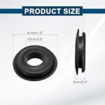 uxcell 15 Pcs Glad Hand Seal, Truck GladHand Washers TPE Rubber Elastic Grommets Round Gasket for Semi Trucks Trailers Brake Air Hose Parts (Black)