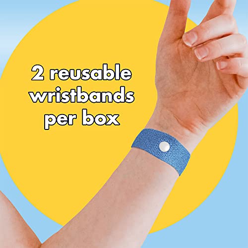 Three Lollies Queasy Anti-Nausea Wristbands – Nausea & Vomiting Relief From Morning Sickness, Motion Sickness, Migraine - Clinically Tested - Acupressure Wristband - 1 Count (2 Wristbands) – Blue #TOP2