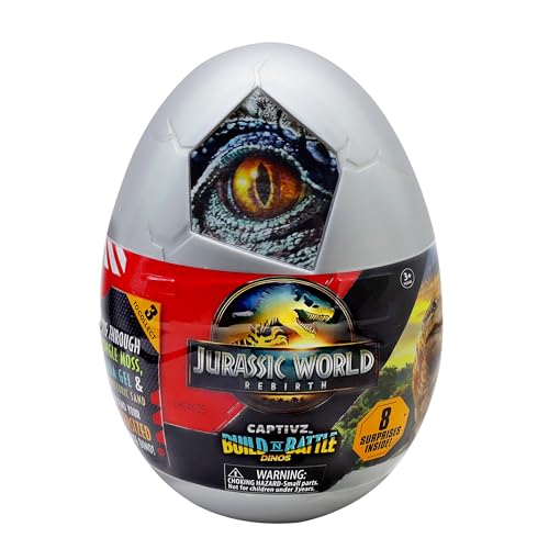 Jurassic World Rebirth CAPTIVZ Huevo Sorpresa Grande- Exclusivo Dinosaurios de la Pelicula RENACER
