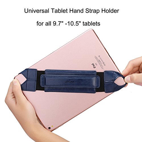 Joylink Hand Strap Holder Updated Version With Secure And 360°Swivel Leather Handle Grip Elastic Belt For All 10.1" Tablets (Ipad Air Pro Samsung Nexus), Navy Blue #TOP2