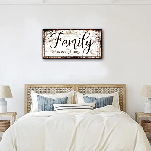Family is Everything Wall Decor-Rustic Family Quote Print Canvas for Farmhouse Signs Canvas Wall Art-Retro Artwork Wall Decoration for Living Room,Bedroom,Dining Room,Office,Home Decor,Ready to Hang 20"x40" - Image 6