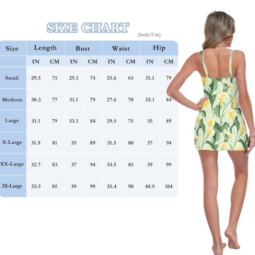 Maillot de bain jaune Calla imprimé lys pour vacances à la plage