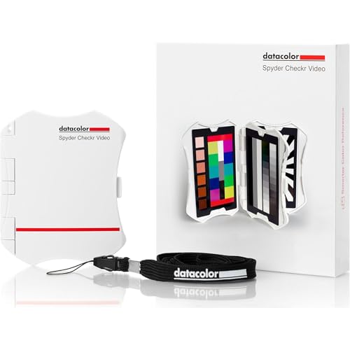 Datacolor Spyder Checkr Video: outil de référence et carte des couleurs pour la précision des couleurs dans la vidéo. Simplifie la correction des couleurs avec des informations détaillées dans Rec.709