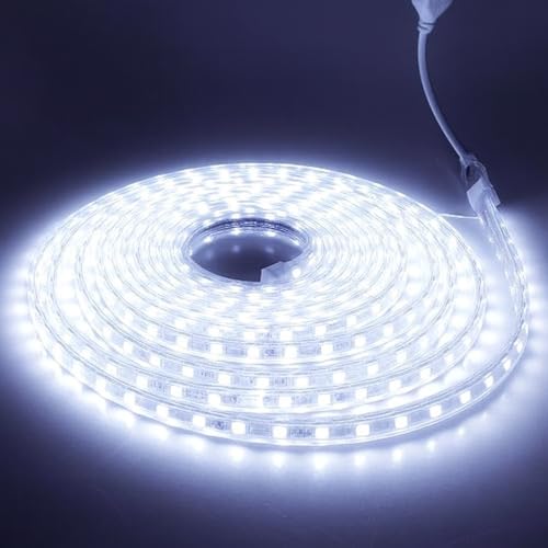 Image of Gesto 50 Meter Rope LED Strip Lights | 120 LED /Mtr Waterproof Outdoor Lights for Balcony, Home Decor, Cove Light for False Ceiling | Flexible, Cuttable Strip Light for Diwali Decoration - White 6500K
