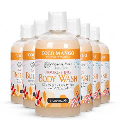 Image of Ginger Lily Farms Botanicals Body Wash, 12oz /6pk, Coco Mango