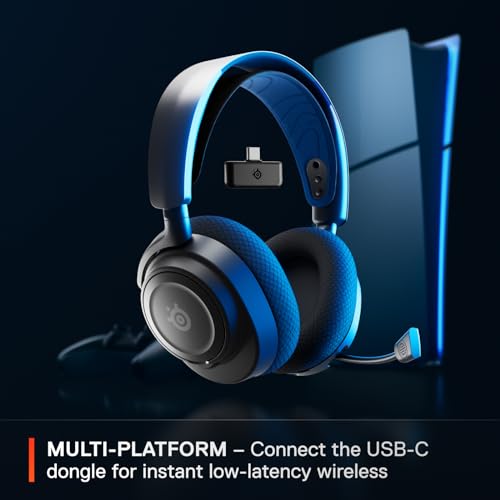 Image of SteelSeries Arctis Nova 7P Wireless PS5 Gaming Headset Bundle - Destiny 2 The Final Shape Edition - In-Game Items - 2.4GHz + Bluetooth - 38Hr USB-C Battery - Playstation, PC, Switch