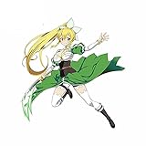 13cm x 12,3 cm para Lyfa ALO Kirigaya Suguha DIY pegatina de grafiti accesorios de moda para coche