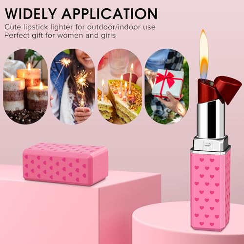 Encendedor Labial Recargable Butano Rojo miniatura 4