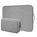Flintronic Laptop Sleeve for 15.6 Inch, Portable Water Resistant Mens Lap-top Bag with Pockets and Compartments, Compatible with MacBook, Asus, Dell, HUAWEI 15.6 Inch Lap-top (Gray)