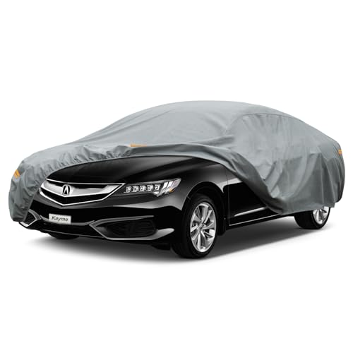 Image of Kayme Heavy Duty Car Cover Custom Fit Acura ILX (2013-2025) Waterproof All Weather for Automobiles, Full Exterior Covers Sun Rain UV Protection.（Deliver About 3-10 Days）
