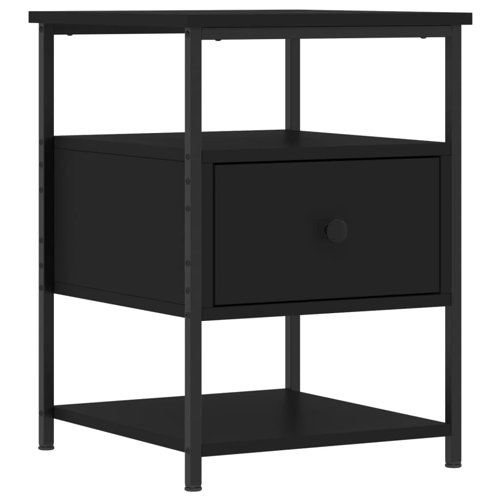 Table d'appoint avec rangement et pieds réglables lot de 2