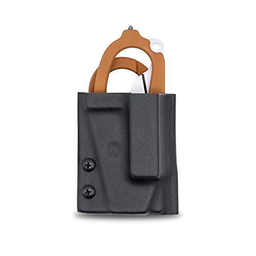 Clip & Carry Kydex Multitool Sheath for LEATHERMAN RAPTOR Trauma Shears - Made in USA (Multi-tool not included) EDC Multi Tool Sheath Holder Holster Cover (Black)