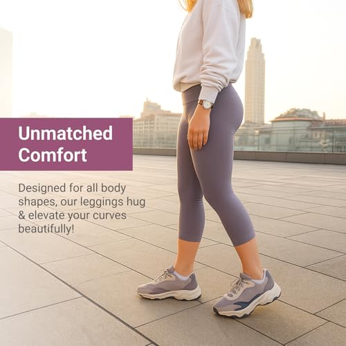 Image of SATINA High Waisted Leggings for Women - Comfortable and Stretchy in Versatile Sizes and Colors