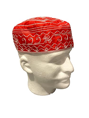 Gorro de Shango | Orisha Hat | Chango Gorro | Orisha Hats | Santeria Gorros Red