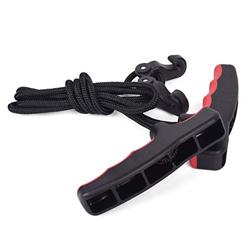 Nika Archery Crossbow Rope Cocking Device 3 Finger Handle Hunting Shooting Assist Tool Red Color #TOP3